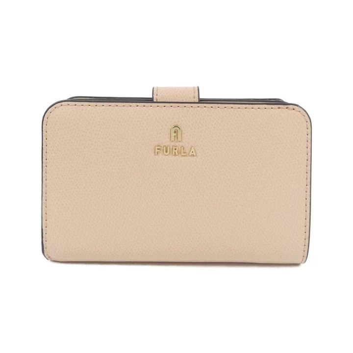 フルラのベージュの折りたたみ財布