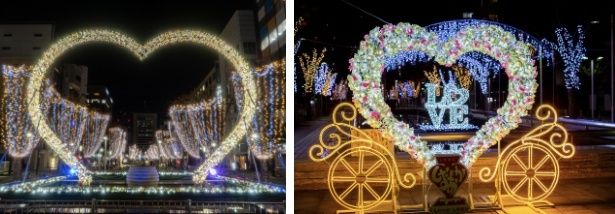 青葉シンボルロードイルミネーション「おまちハートファンタジー」