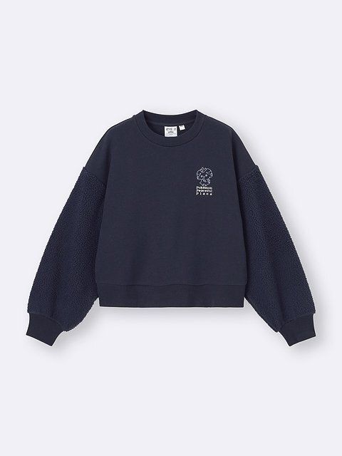 GUのコンビネーションスウェットプルオーバー ポケピース
