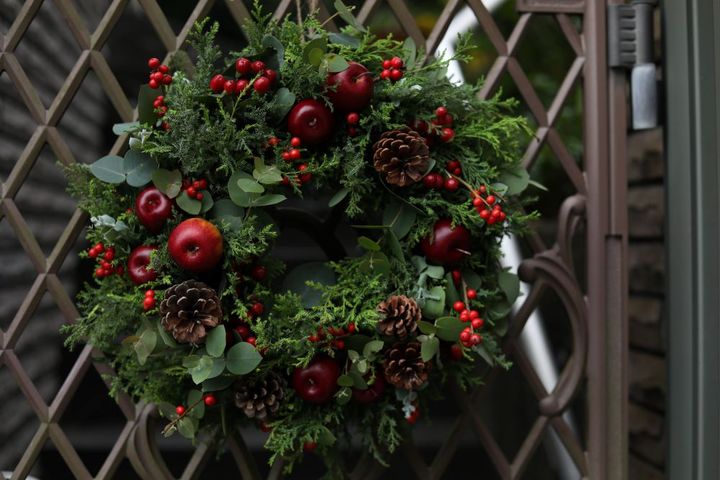 トラディショナルなクリスマスリース