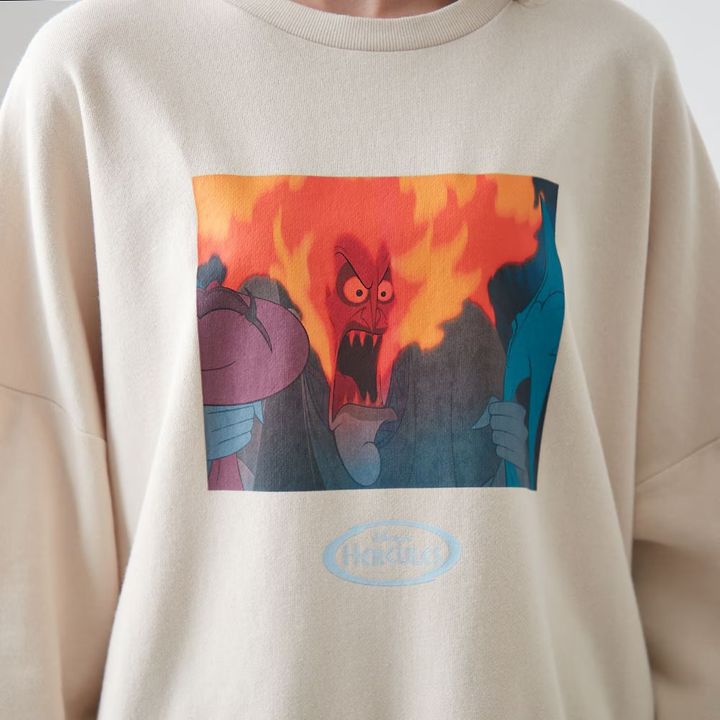 オーバーサイズ裏毛チュニック ハデス デザインアップ