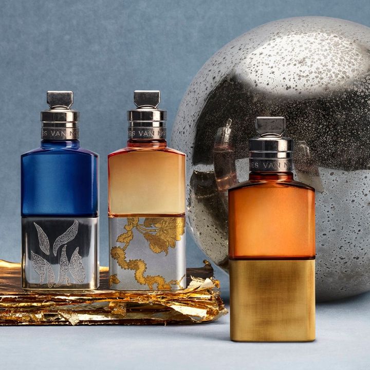 オードパルファム〈左から〉「ブードゥー チリ」「カモミーユ サタン」「ハバナ ゴールド」各100ml ¥47,300