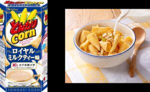 右：盛り付け例(ミルクをかけてシリアル風に )