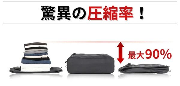 ポンプ内蔵＆ワンプッシュで荷造りが完了する、電動圧縮バッグ「Qubo」先行発売！