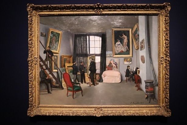 フレデリック・バジール《バジールのアトリエ(ラ・コンダミンヌ通り)》