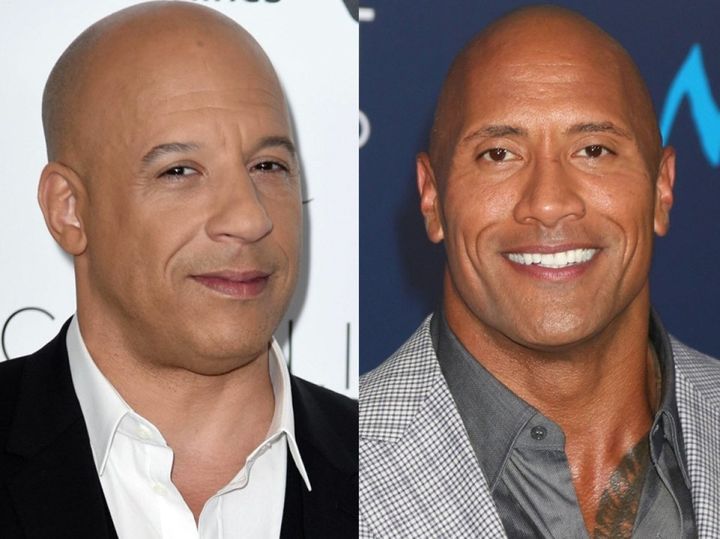 ヴィン・ディーゼル、確執ウワサのドウェイン・ジョンソンの新作を称賛 良好関係を強調 （C）AFLO width=