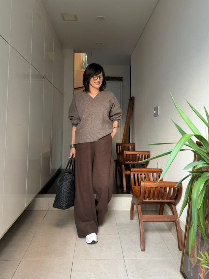 ZARAのニットを着回し