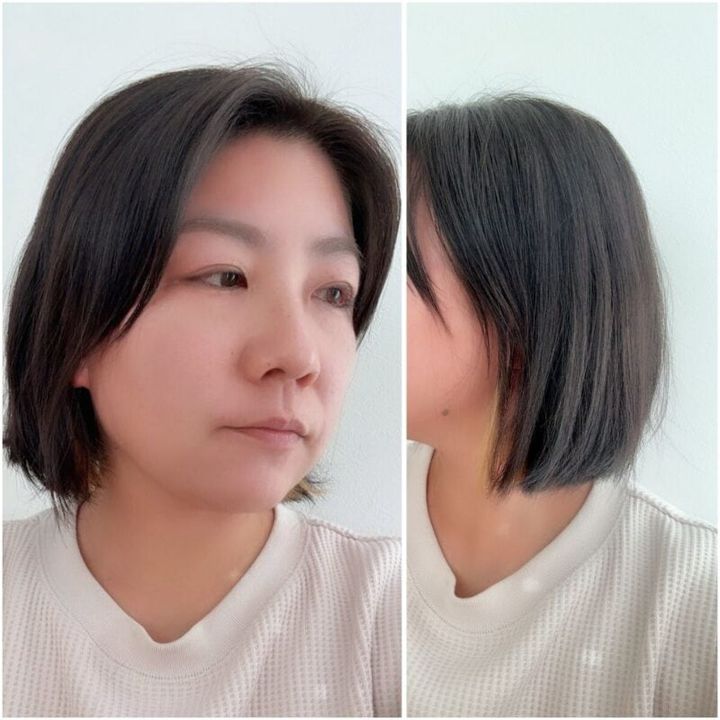 3COINS「ヒートヘアブラシ」スタイリング後