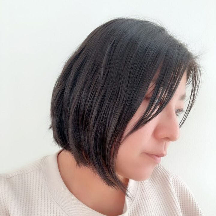 3COINS「コードレスストレートアイロン」ストレート後