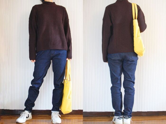 【ユニクロ】首元スッキリ、でもふんわり素材であたたかい♡40代必見の『極上ニット』がお値打ち価格に！