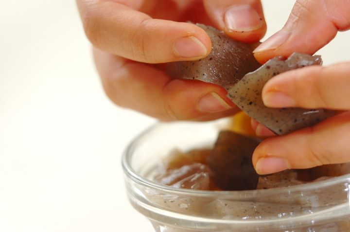 牛肉とゴボウの炒め煮の下準備2