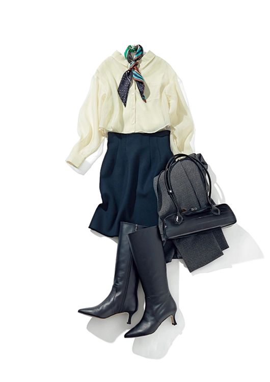 細見えミニスカコーデ【