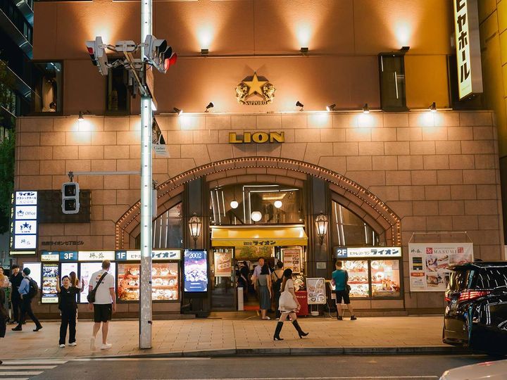 銀座『ビヤホールライオン 銀座七丁目店』の外観
