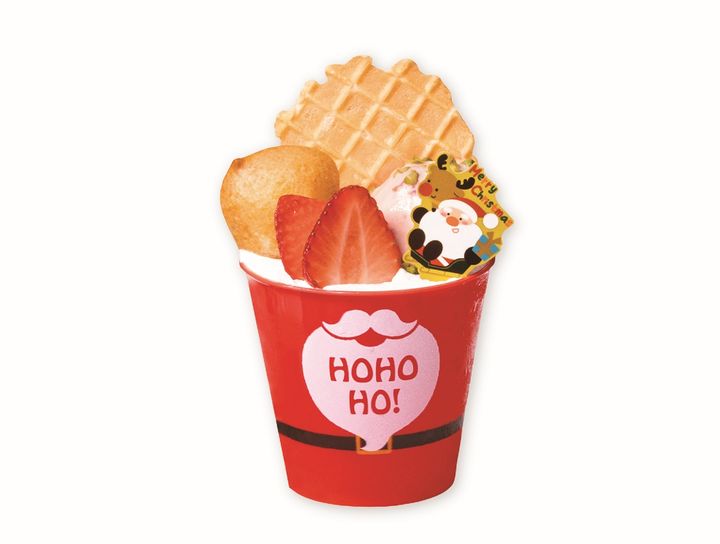 いちごのショートケーキパフェ