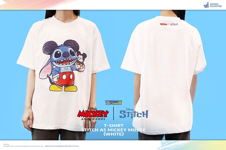 「スティッチ：ファンシネーション」 Tシャツ（ホワイト）