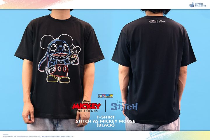 「スティッチ：ファンシネーション」 Tシャツ（ブラック）