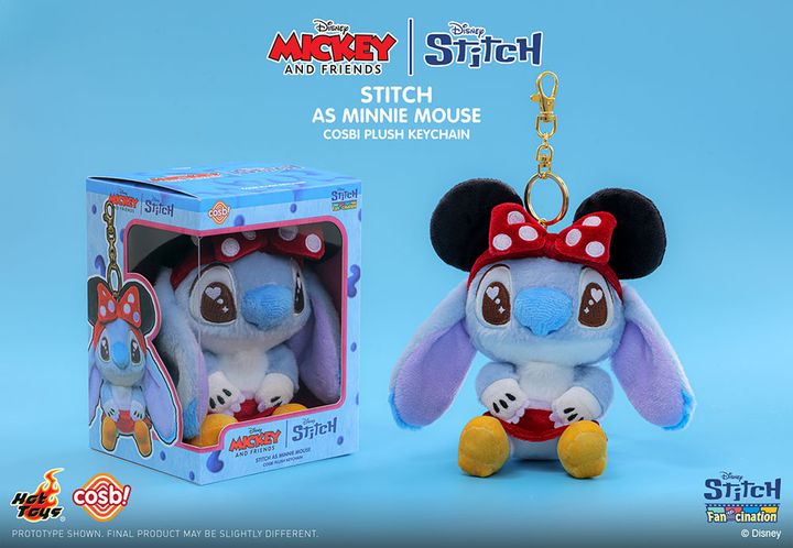 コスビ・ぬいぐるみキーチェーン「スティッチ：ファンシネーション」ミニーマウス