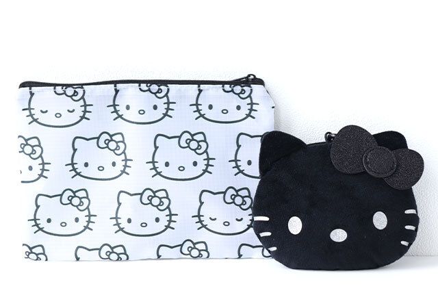 HELLO KITTY［ハローキティ］ふわふわフェイス＆リップストップポーチの2個セット