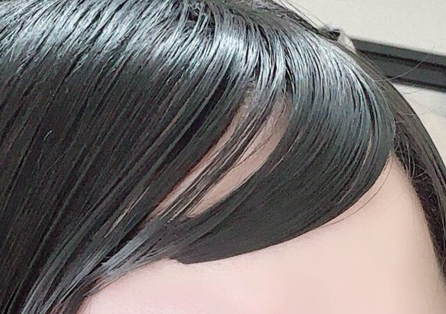 前髪ウィッグ（ベーシックカラー） スタイリング