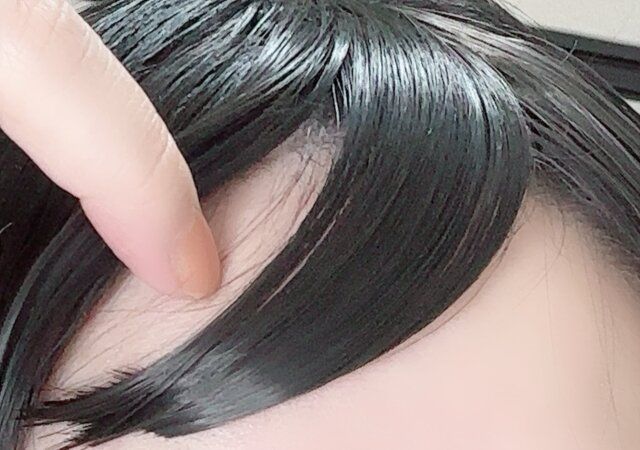 前髪ウィッグ（ベーシックカラー） 馴染みにくい