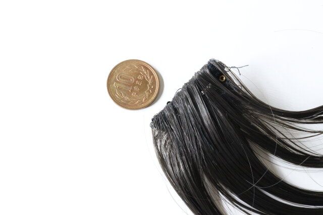 前髪ウィッグ（ベーシックカラー） サイズ感