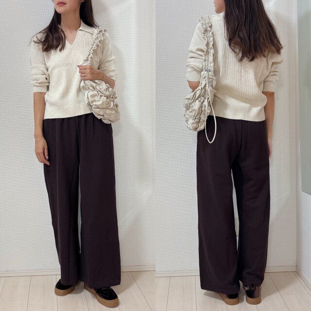 ニット合わせできれいめカジュアルに