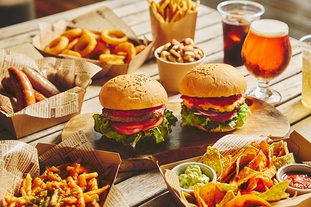 ライダーズバーガーとサイドメニュー