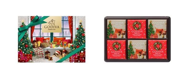 「ゴディバ ブッシュ ド ノエル カレアソートメント 6枚入」(1188円)