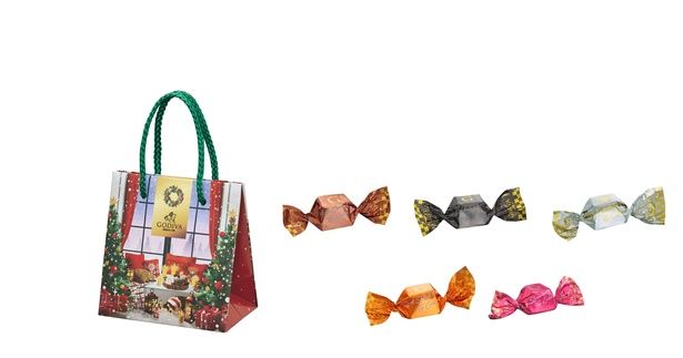 「ゴディバ ブッシュ ド ノエル Gキューブ アソートメント 5粒入」(1404円)