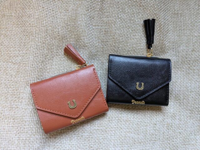 スヌーピーミニ財布馬蹄チャーム