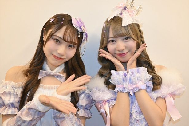 お互いかわいいと言い合いながら2ショットを撮っていたふたり