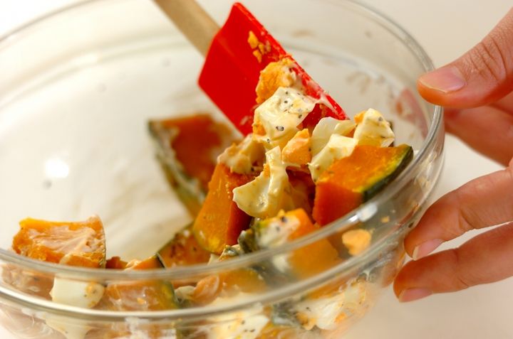 カボチャサラダの作り方1