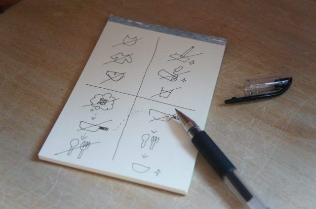 イラストが書かれたノート