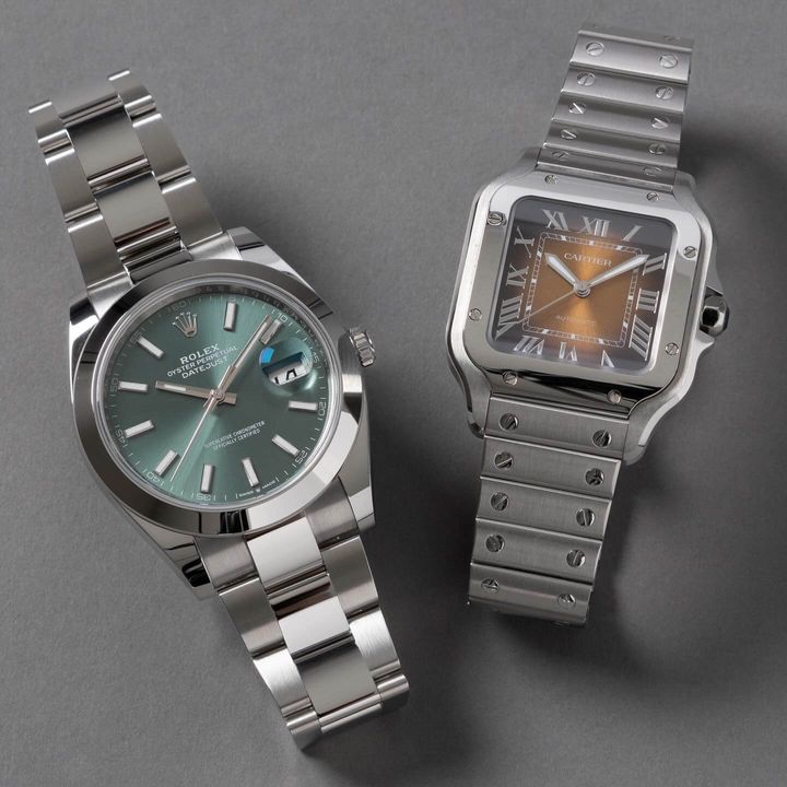ロレックスとカルティエの腕時計