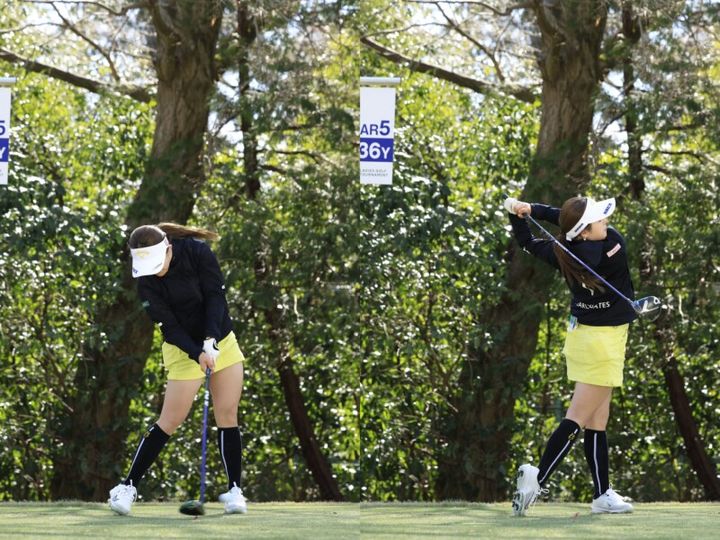 切り返しでの“骨盤の動き”が神技！女子プロの走らせて飛ばすスイングを解説