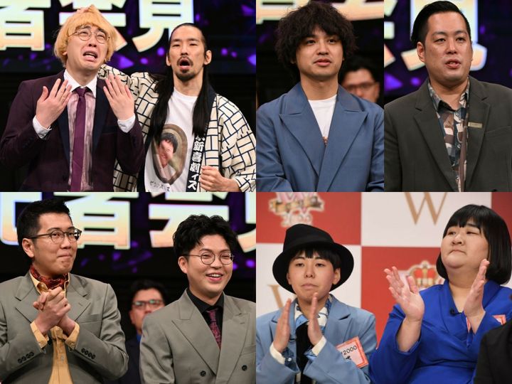 （左上から時計回りで）真空ジェシカ、エバース、ヨネダ2000、ヤーレンズ クランクイン！ width=