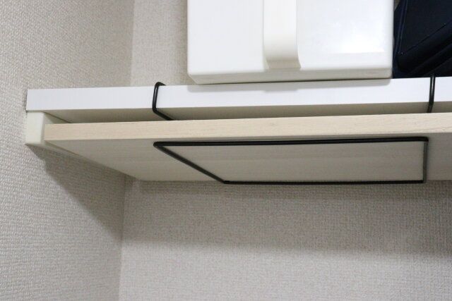 セリアのシートまな板用 ハンギングワイヤーラックの設置例