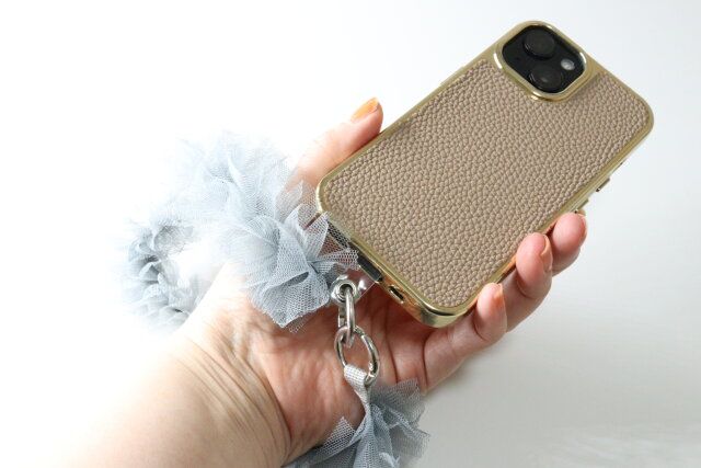 ハンドストラップ（チュール、シート付き） 使用例