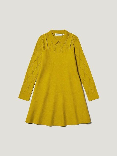 GUの2ピースニットミニワンピース