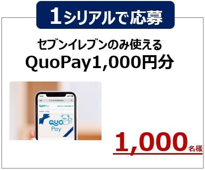 セブン‐イレブンのみ使えるQUOカードPay（1,000円分）