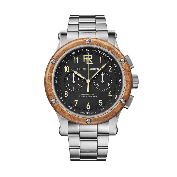 42MM クロノグラフ スティールウッドベゼル