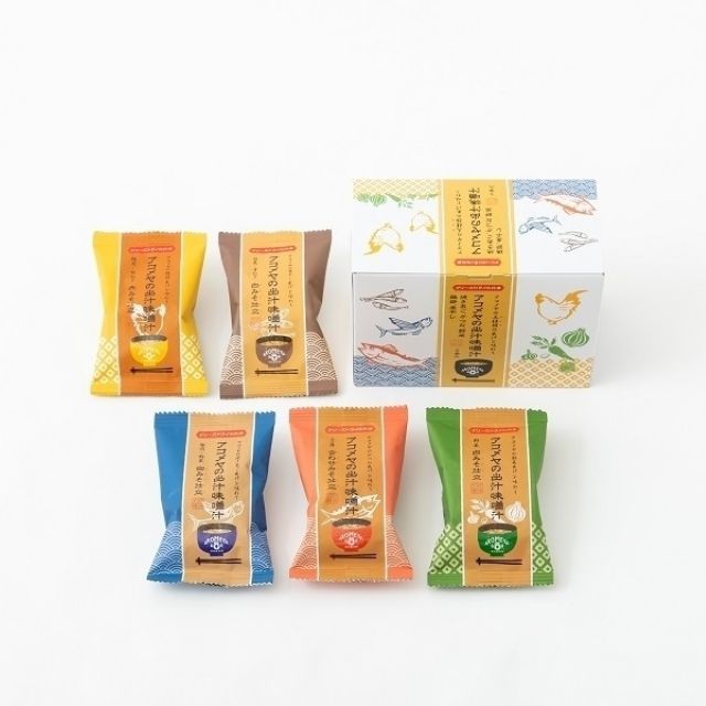 アコメヤの出汁味噌汁 5種セット ￥1,300／AKOMEYA TOKYO