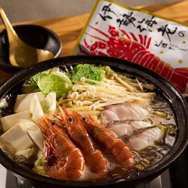 もへじ 伊勢海老の旨だし鍋つゆ 600g ￥398／カルディコーヒーファーム