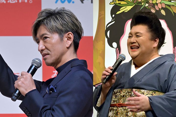 左：木村拓哉さん（撮影：時事通信フォト）、右：マツコ・デラックスさん（撮影：LASISA編集部）