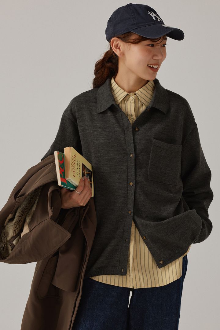 イエローのシャツコーデ2選。ダークトーンが増える今、大活躍！【FUDGE FRIEND おしゃれさんの毎日コーディネート｜UMI】