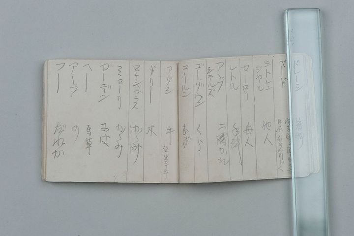 小泉セツが実際に書いた英単語帳