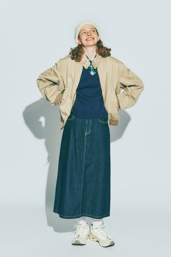 デニムスカートは形にこだわって！綺麗なシルエットを選ぶだけでおしゃれに見える【本日のFUDGE GIRL-11月29日】