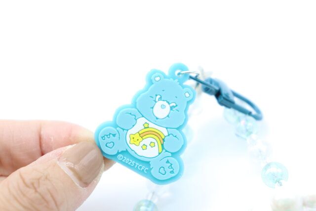 ビーズキーホルダー（ケアベア、B） ウィッシュベア
