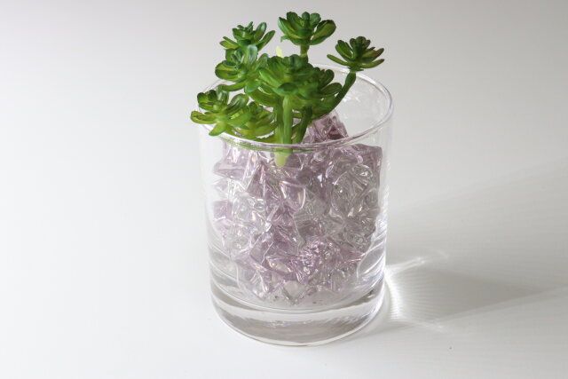 ダイソー インテリアクラッシュストーン（パープル） 使用例