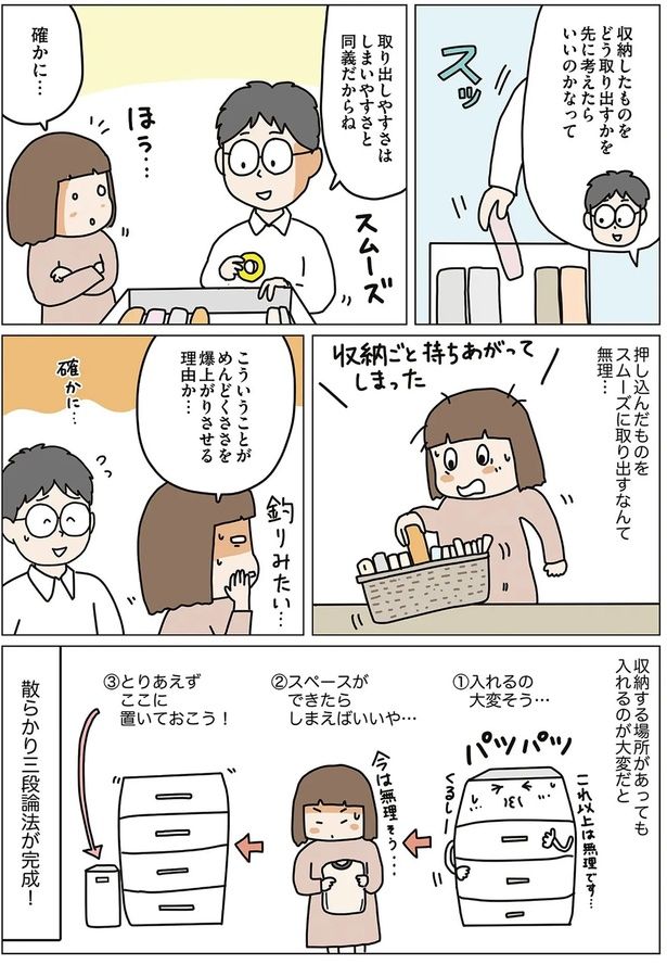 取り出しやすさはしまいやすさと同義だからね （C）くぼこまき／オーバーラップ